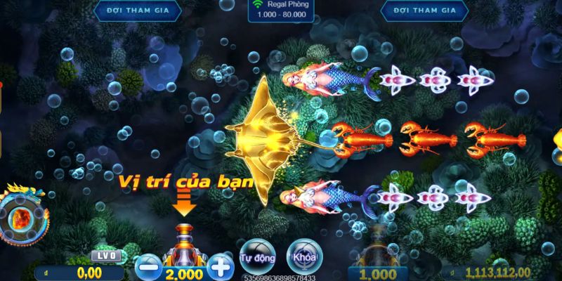 Cách chơi game Bể Cá Hoàng Gia tại Kingfun nhanh chóng