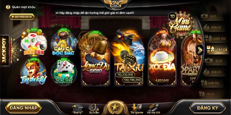 Ưu điểm đặc sắc của cổng game Kingfun uy tín