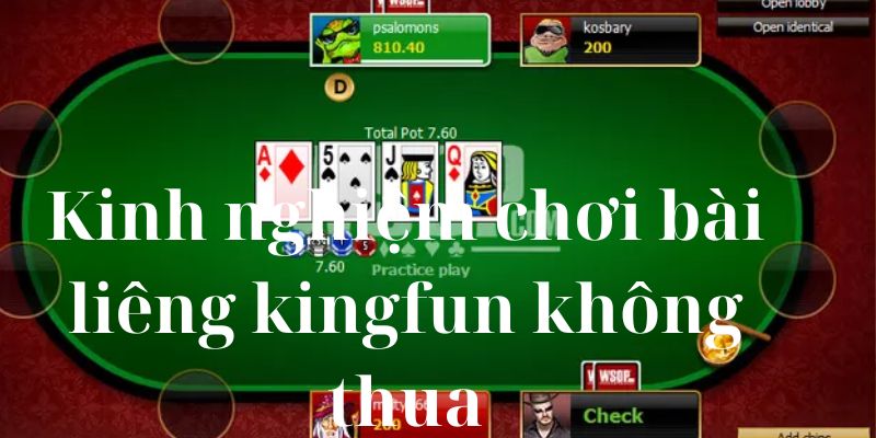 Kinh nghiệm chơi bài liêng kingfun không thua