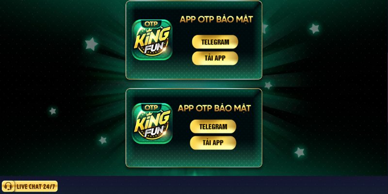 Thao tác tải app Kingfun bằng link cổng game chia sẻ